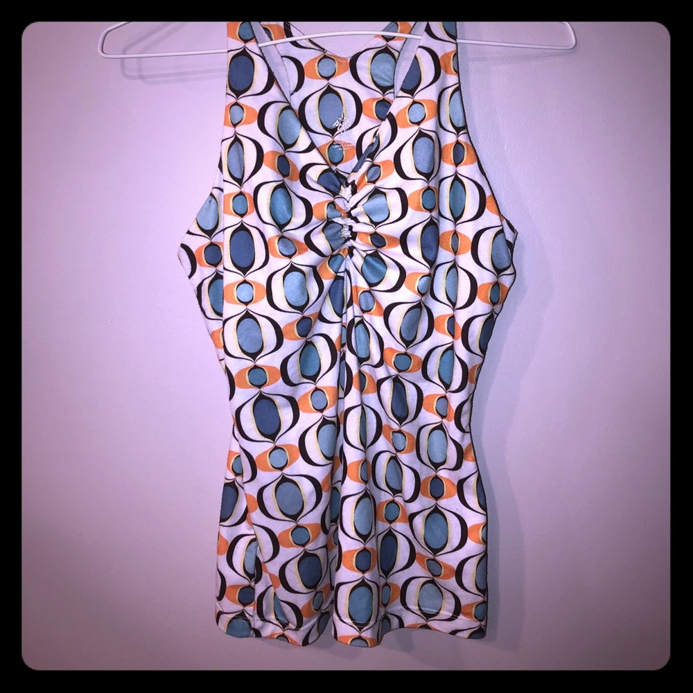 Groovy Pattern athletic bra top